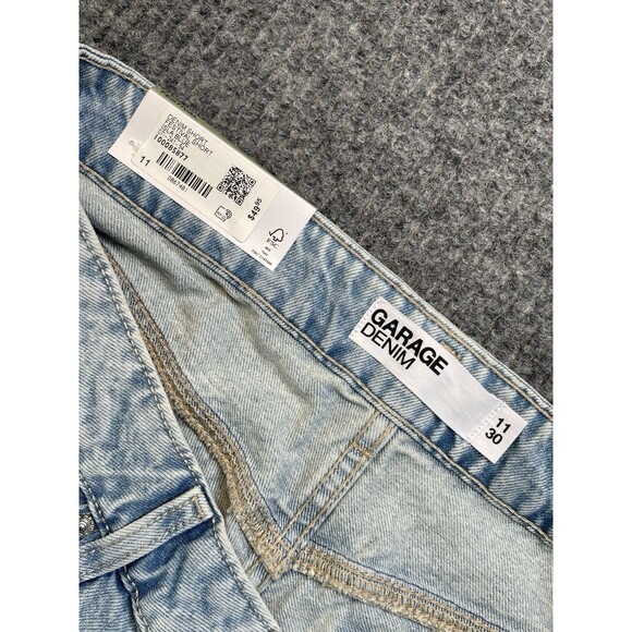 Garage Denim Festival Shorts Women Size 11 Distressed Cut-Off Blue Cotton NEW - Picture 3 of 9